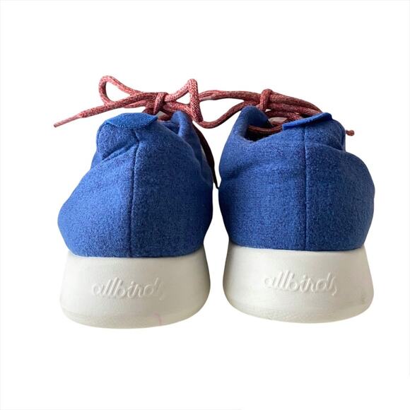 Allbirds Wool Runners Blue Orange Laces Sneakers Men’s Size US 13 - Picture 5 of 6